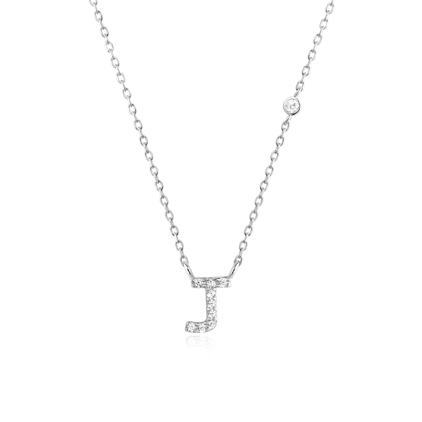 Initial Pendant Necklace – Elegant 925 Sterling Silver