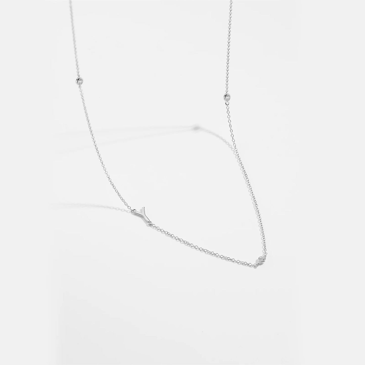 Gold Letter Pendant Choker – 925 Sterling Silver