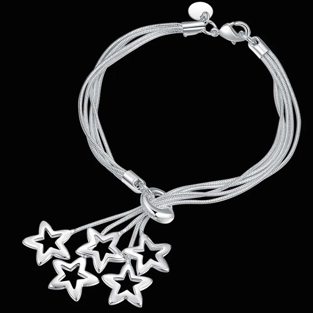 Twisted Rope Chain Bracelet –  925 Sterling Silver