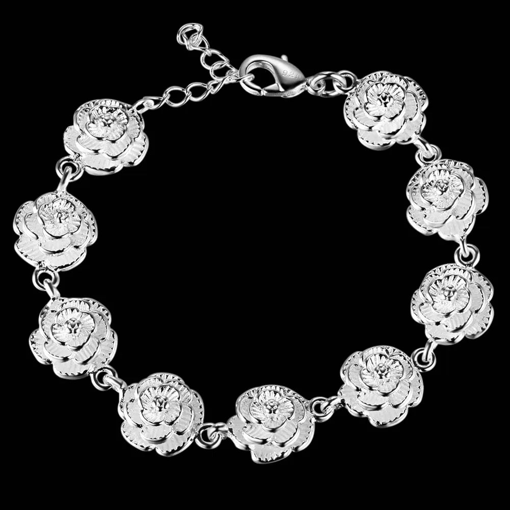 Twisted Rope Chain Bracelet –  925 Sterling Silver