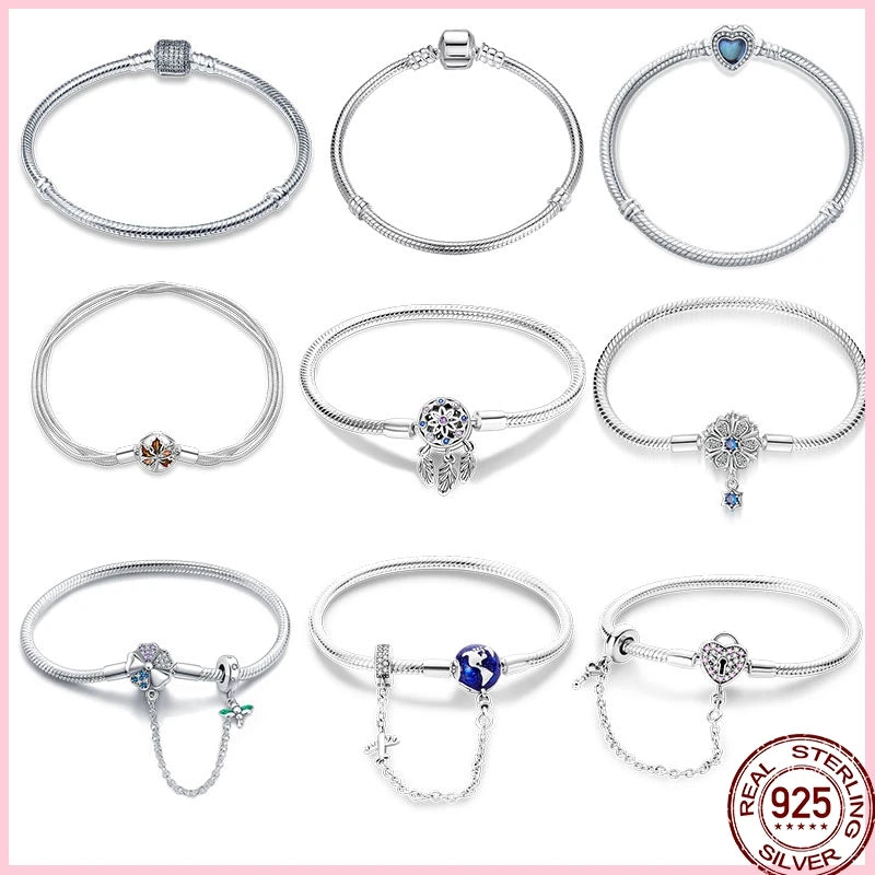 Infinity Glow Bracelet  –  925 Sterling Silver