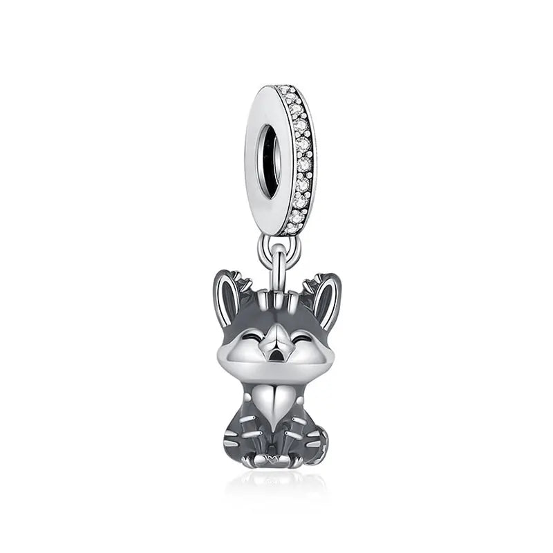 Paw print charm  – 925 Sterling Silver